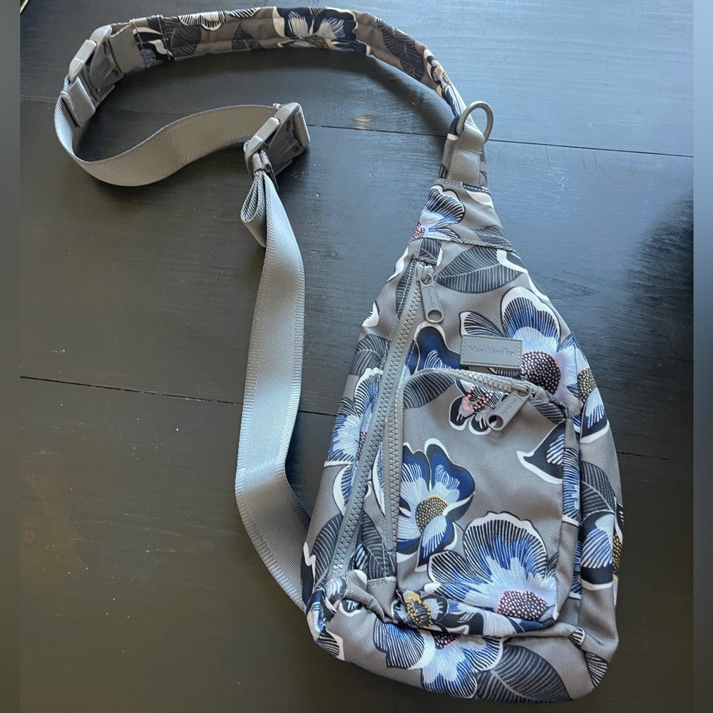 Vera Bradley Blue and Black Patterned cross body